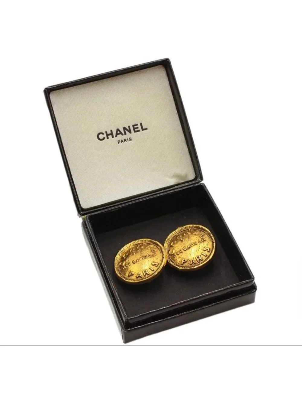 Chanel Cambon Round Earrings